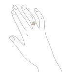 7CT Pear Halo CZ Solitaire Teardrop Statement Engagement Ring .925 Sterling Silver - Image 6