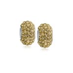 Set of 2 Solid Crystal Spacer Charm Bead Sterling Silver Core - Image 3