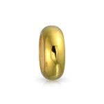 Yellow 14K Gold Plated Sterling Silver Clasp Spacer Charm