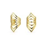 Minimalist Chevron Ear Cuff Cartilage Clip Wrap Helix Non-Pierced Gold Plated