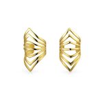Minimalist Chevron Ear Cuff Cartilage Clip Wrap Helix Non-Pierced Gold Plated