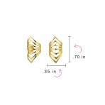 Minimalist Chevron Ear Cuff Cartilage Clip Wrap Helix Non-Pierced Gold Plated - Image 9