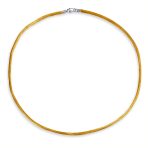 Set of 3 Soft Satin Silk Cord Necklace Sterling Silver Clasp Multiple Lengths - Image 18