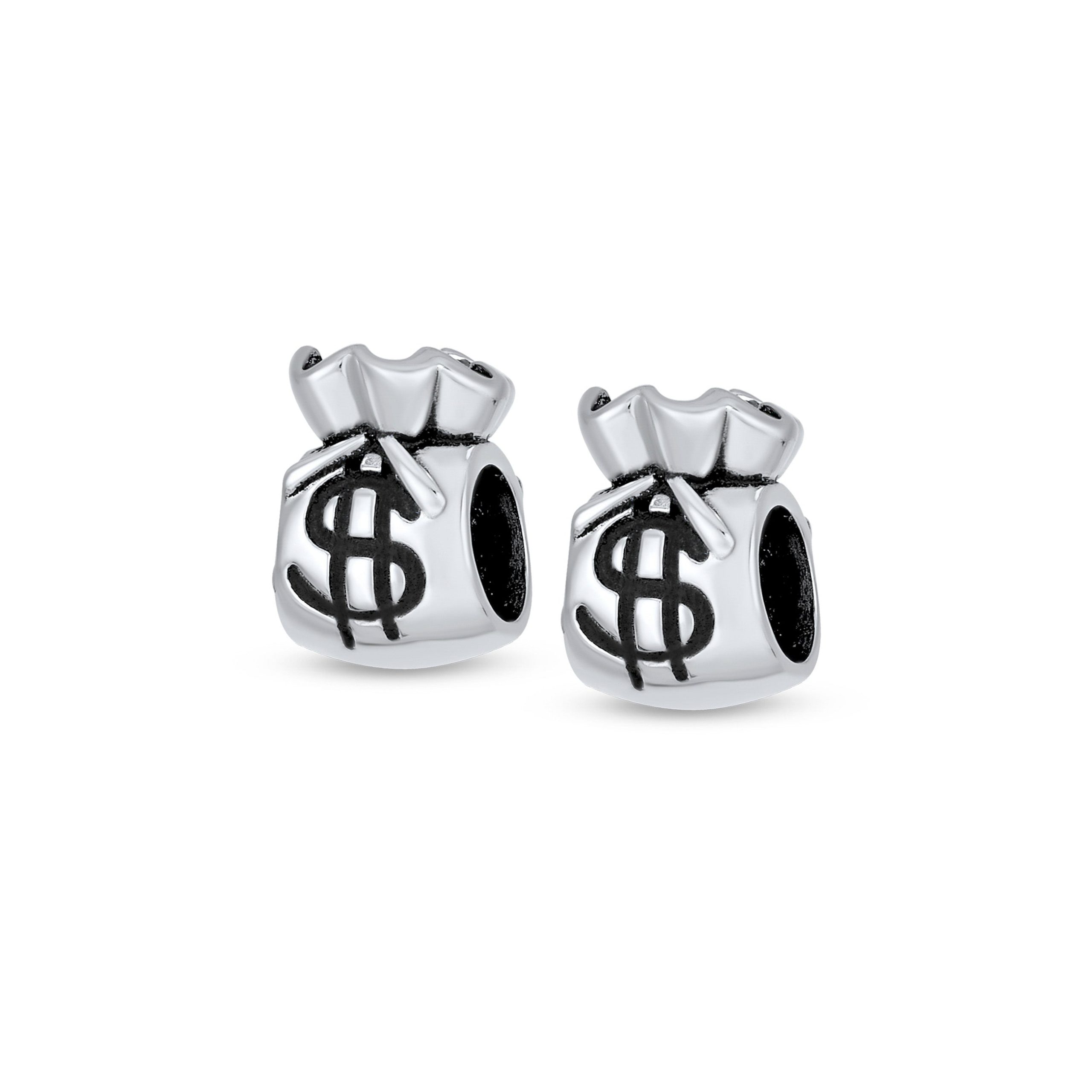 good-luck-charm-bracelet-pbx-hs-410-d-set-az Set of 2 Good Luck Money Bag Charm Bead Sterling Silver for European Bracelet - Image 1