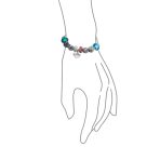 Love Grandma Family Charm Bracelet with Sterling Silver Snake Chain 6.5-9In - Image 3