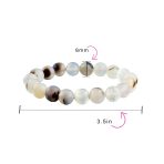 Natural Stone Multi Color Stackable Round 8MM Ball Beads Strand Stretch Bracelet - Image 82
