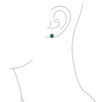 Traditional 2CT Round Black CZ Halo Clip-On Earrings Silver Plated 7MM - Image 11