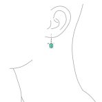 Nautical Opal Sea Turtle Dangle Gemstone Earrings in Sterling Silver - Image 6
