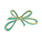 Victorian Style Large Statement Crystal Fashion Bow Brooch Pin Silver Plated - Image 2