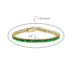 Classic 12CTW Cubic Zirconia Solitaire CZ Tennis Bracelet Gold Plated 7.5 Inch - Image 16