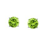 Round Brilliant Cut CZ Stud Earrings Screw Back Rose Gold Sterling Silver 5-9 MM - Image 13