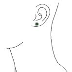 CZ Halo Earring Jackets Enhancer for Studs Gold Plated Sterling Silver - Image 11