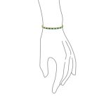 CZ Tennis Bracelet 12CT 4 Prong Gold Plated Brass 7.5 Inch - Image 5