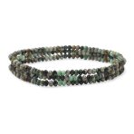 Natural Stone Tiny Ombre Beads Stretch Bracelets Stackable Set of 3 Strands - Image 4