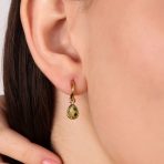 Classic 2 CTW Natural Stone Blue Aquamarine Teardrop Huggie Drop Earrings .925 Sterling Silver - Image 12