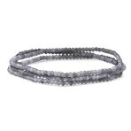 Natural Stone Tiny Ombre Beads Stretch Bracelets Stackable Set of 3 Strands - Image 2