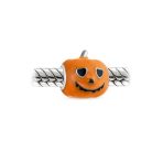 Halloween Pumpkin Charm Bead Enamel Sterling Silver for European Bracelets - Image 3