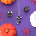 BFF Black Kitty Cat Pendant Necklace CZ Kitten Cat Lovers - Image 4