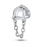 Set of 2 Western Horse and Jockey Equestrian Cap Hat Charm Bead Sterling Silver - Image 5