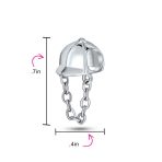 Western Horse Jockey Equestrian Charm Bead Sterling Silver for Bracelets - Image 3