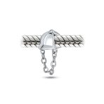 Western Horse Jockey Equestrian Charm Bead Sterling Silver for Bracelets - Image 2