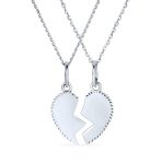 2 PCS Best Friend Aunt Niece Heart Puzzle Pendant Necklace - Image 2