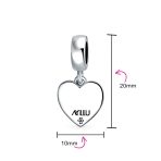 Heart Pride Gay Rights Dangle Charm Bead .925 Sterling Silver Fits European Bracelet - Image 5
