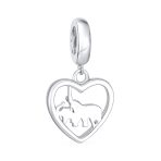 I Love You Heart Elephant Charm Bead Sterling Silver for European Bracelet - Image 2