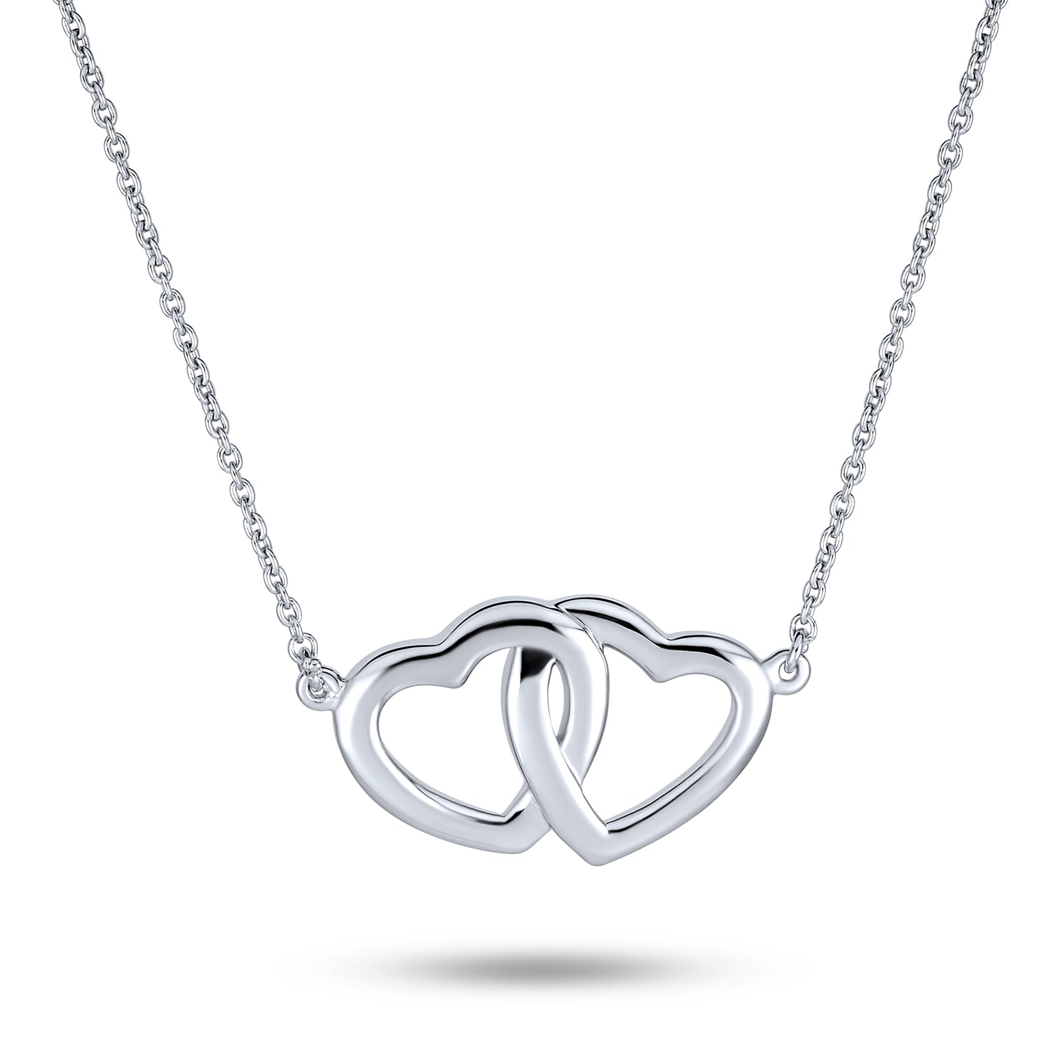 heart-interlocking-necklace-silver-chain_pk-2hrt Interlocking Open Hearts Necklace BFF Couples Pendant .925 Sterling Silver Romantic Gift - Image 1