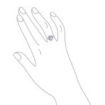 Romantic 3CT Heart Shape CZ Halo Engagement Ring in Sterling Silver Split Band - Image 3