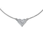 Cubic Zirconia Multi Hearts Anklet Ankle Bracelet Sterling Silver - Image 2