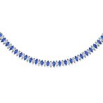 Vintage Art Deco Collar Necklace Clear White Cubic Zirconia for Bridal Events - Image 4