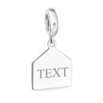 Initial Alphabet Bead Charm Holiday Green Mistletoe Red Berry Sterling Silver - Image 5