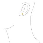Timeless Classic Round Yellow 14K Gold Bead Ball Stud Earrings 6MM - Image 10