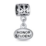 Personalized Graduate Dangle Charm Bead Sterling Silver for European Bracelet