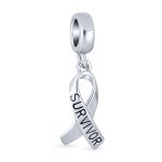 Breast Cancer Survivor Hope Dangle Charm Bead Symbolic
