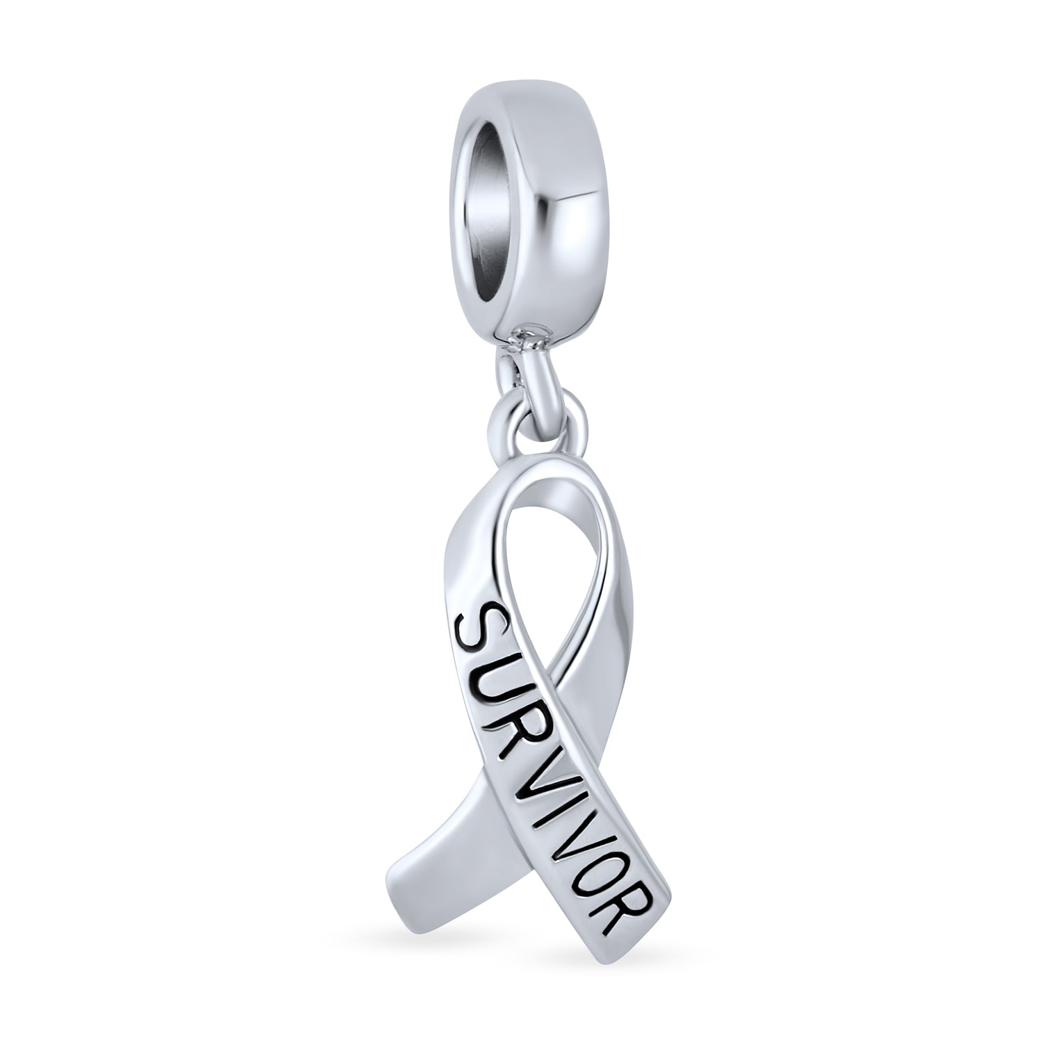 hope-charm-survivor-ribbon-cancer-dangle-silver_pbx-hsd-125-d_1 Breast Cancer Survivor Hope Dangle Charm Bead Symbolic - Image 1