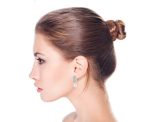 Elegant Vintage Dangle Chandelier Earrings with CZ White Glass Ball Pearl Drops - Image 4