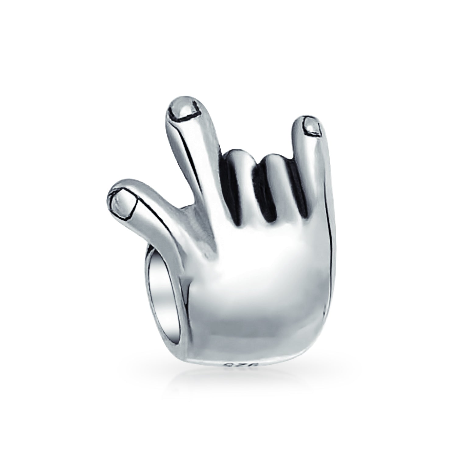 i-love-you-hand-sign-language-bead-charm-silver_pbx-hs-627-d-az_1 I Love You Hand Sign Symbol Charm Bead .925 Sterling Silver for Bracelet - Image 1