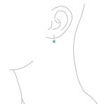 Classic Round 1CT CZ Solitaire Drop Stud Earrings .925 Sterling Silver Leverback - Image 21