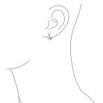 Two Tone Love Knot Symbol Infinity Huggie Mini Hoop Earrings Gold Plated .925 Sterling Silver - Image 5