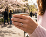 Romantic CZ Pave Cubic Zirconia Intertwined Infinity Forever Heart Promise Ring Rose Gold Sterling Silver - Image 3