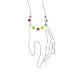 Good Luck Amulet Turkish Translucent Green Glass Evil Eye Bracelet .925 Sterling Silver 7.5 Inch - Image 19