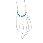 Good Luck Amulet Turkish Translucent Green Glass Evil Eye Bracelet .925 Sterling Silver 7.5 Inch - Image 20