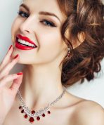 Estate Jewelry Art Deco Style CZ Cubic Zirconia Dangling Teardrops Statement Collar Necklace - Image 15