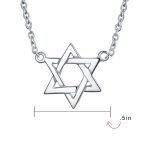 Traditional Magen Judaic Star Of David Pendant Necklace 14K Gold Plated Silver - Image 5