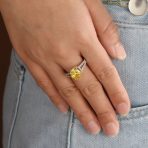 Classic 3CTW Cubic Zirconia Halo Solitaire Oval Engagement Ring CZ Split Shank Band Sterling Silver - Image 8