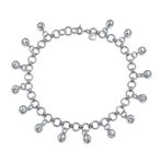 Bollywood Boho Jingle Bells Anklet Ankle Bracelet Silver