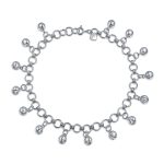 Bollywood Boho Jingle Bells Anklet Ankle Bracelet Silver