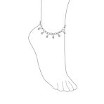 Bollywood Boho Jingle Bells Anklet Ankle Bracelet Silver - Image 3